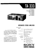Sony TA-333 - Service Manual 